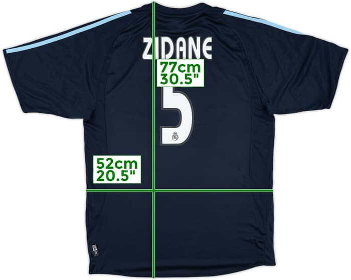 2003-04 Real Madrid Away Shirt Zidane #5 (M)