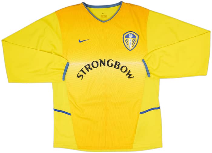 2002-03 Leeds United Away L/S Shirt Radebe #5 - 9/10 - (M)