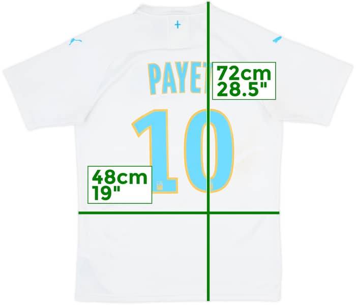 2019-20 Olympique Marseille Home Shirt Payet #10 - 6/10 - (M)