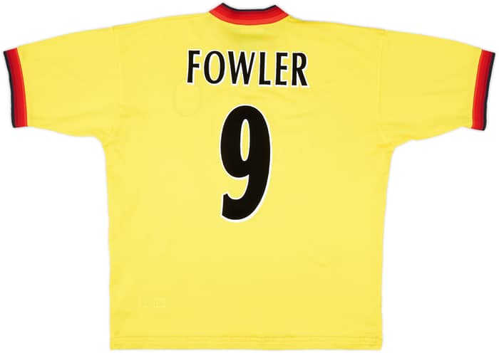 1997-99 Liverpool Away Shirt Fowler #9 - 10/10 - (L)