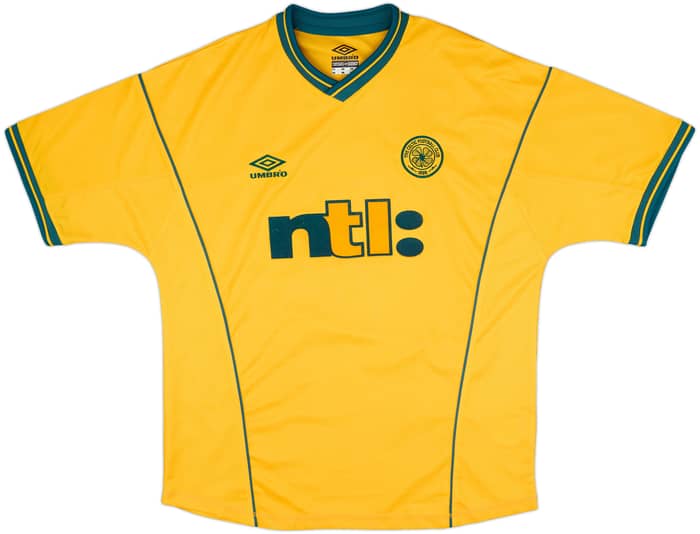 2000-02 Celtic Away Shirt Larsson #7 - 10/10 - (L)