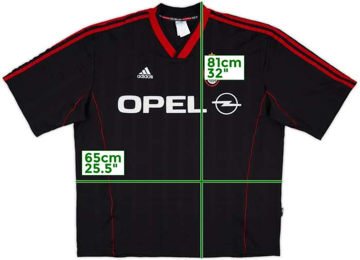 1999-00 AC Milan adidas Training Shirt - 9/10 - (XXL)