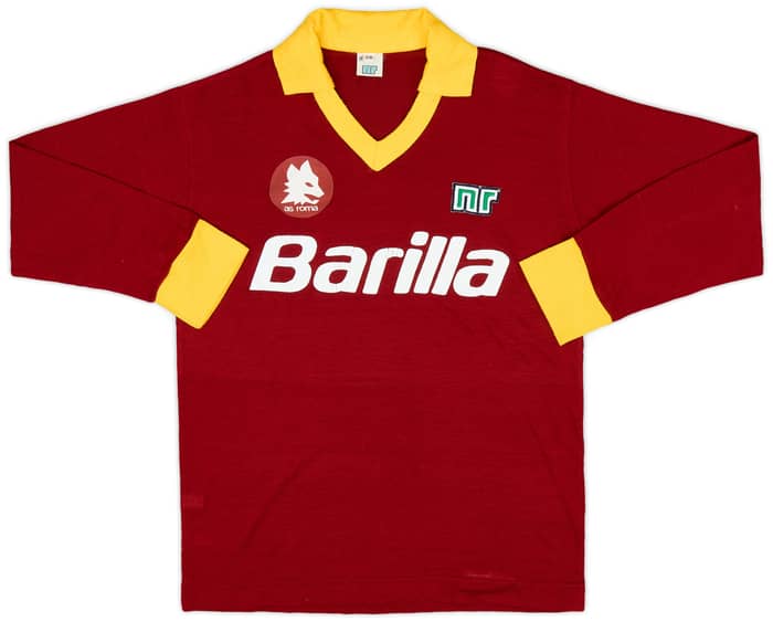 1982-83 Roma Home L/S Shirt and Shorts - 7/10 - (XS)