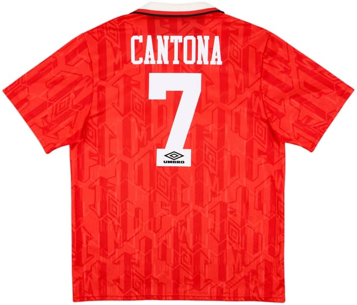 1992-94 Manchester United Home Shirt Cantona #7 - 8/10 - (XL)