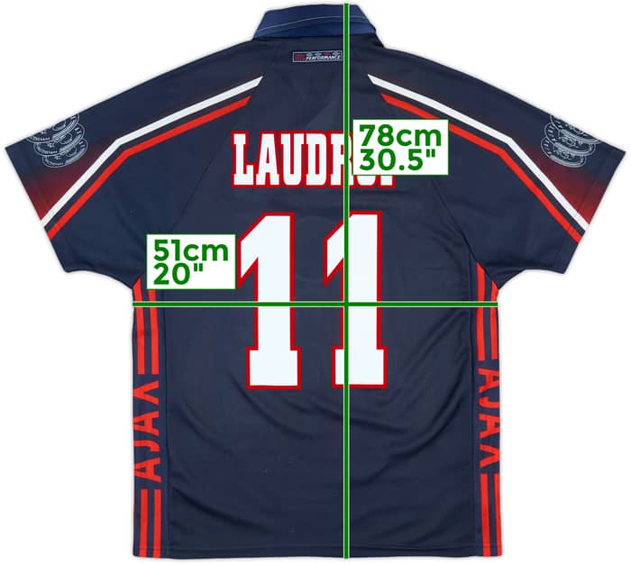1997-98 Ajax Away Shirt Laudrup #11 - 9/10 - (M)