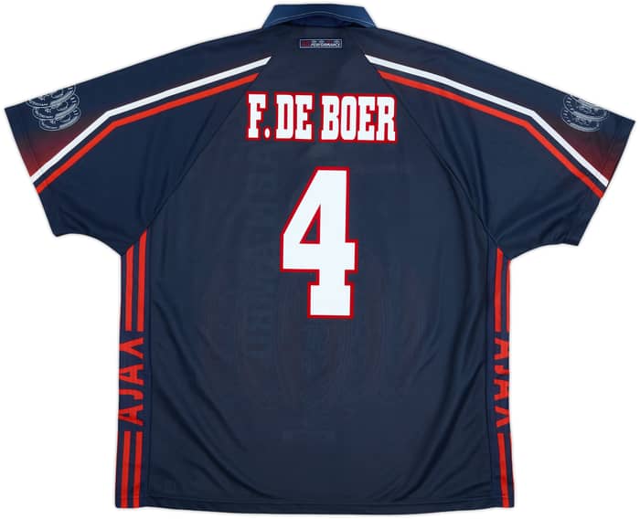 1997-98 Ajax Away Shirt F.De Boer #4 - 9/10 - (XXL)