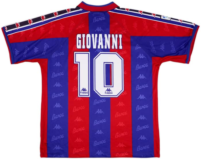 1995-97 Barcelona Home Shirt Giovanni #10 - 8/10 - (XL)