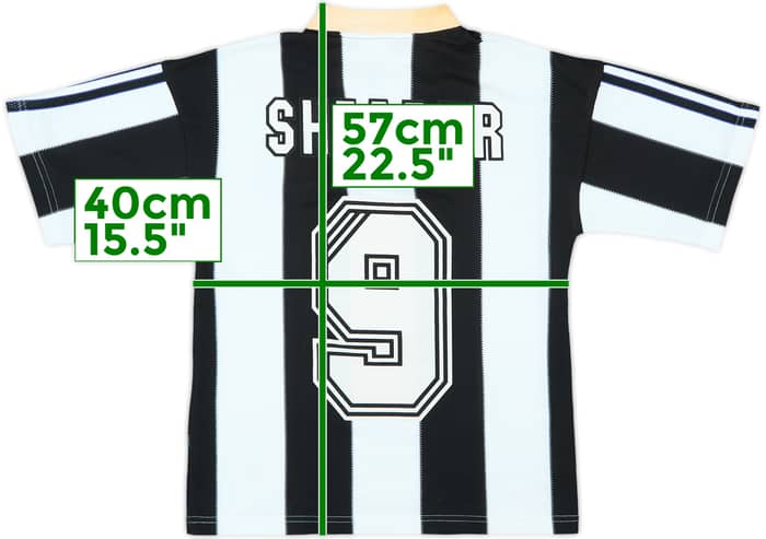 1995-97 Newcastle Home Shirt Shearer #9 - 5/10 - (XS)