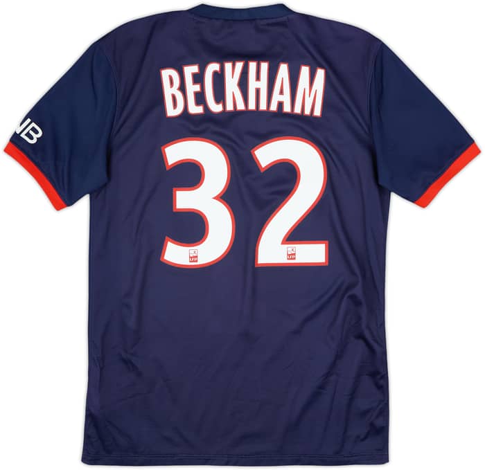 2013-14 Paris Saint-Germain Home Shirt Beckham #32 - 8/10 - (S)