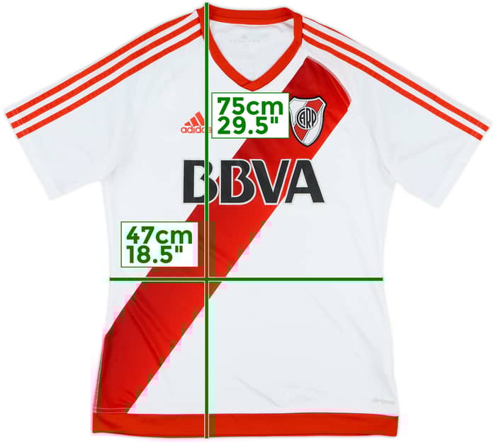 2016-17 River Plate Home Shirt - 8/10 - (M)