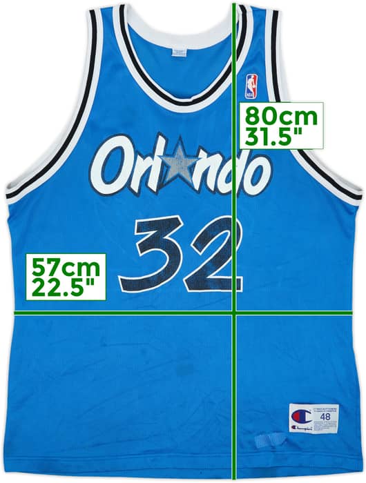 1995-96 Orlando Magic O'Neal #32 Champion Away Jersey - 6/10 - (XL)