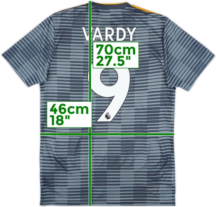 2018-19 Leicester Away Shirt Vardy #9 - 8/10 - (S)
