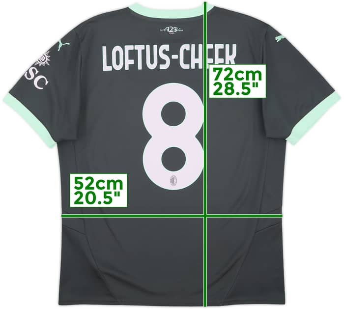 2024-25 AC MIlan Third Shirt Loftus Cheek #8 - 8/10 - (L)