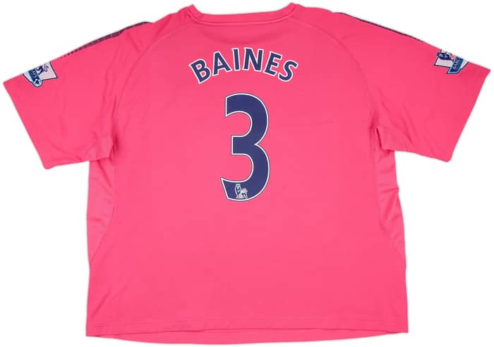 2010-11 Everton Away Shirt Baines #3 - 9/10 - (3XL)