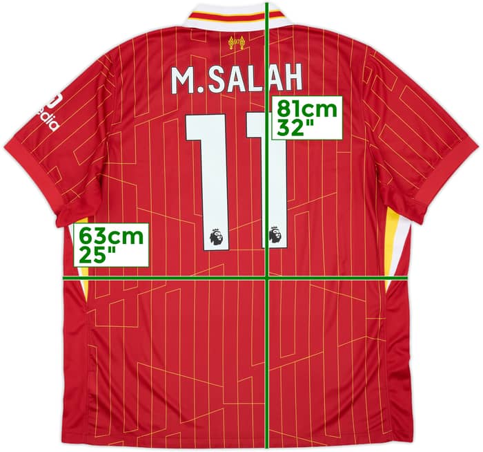 2024-25 Liverpool Home Shirt M.Salah #11 - 8/10 - (XXL)