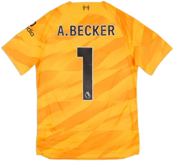 2023-24 Liverpool GK S/S Shirt A.Becker #1 - 10/10 - (S)