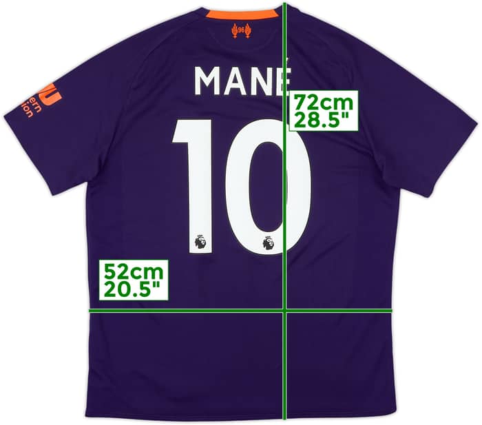 2018-19 Liverpool Away Shirt Mane #10 - 6/10 - (M)