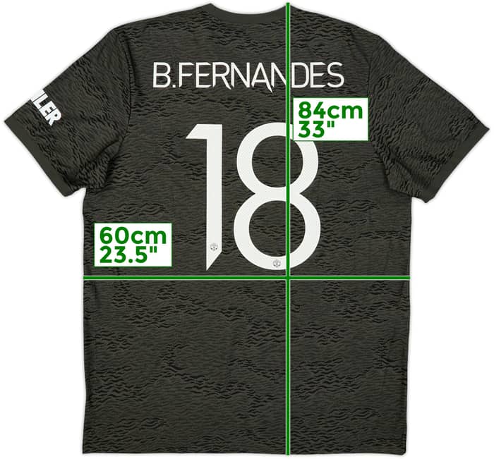 2020-21 Manchester United Away Shirt B.Fernandes #18 - 10/10 - (XL)