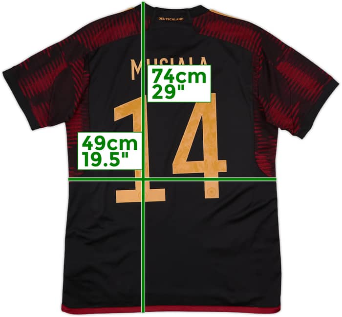 2022-23 Germany Away Shirt Musiala #14 - 10/10 - (M)