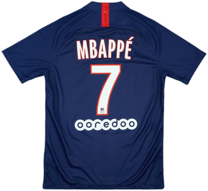 2019-20 Paris Saint-Germain Home Shirt Mbappe #7 - 10/10 - (M)