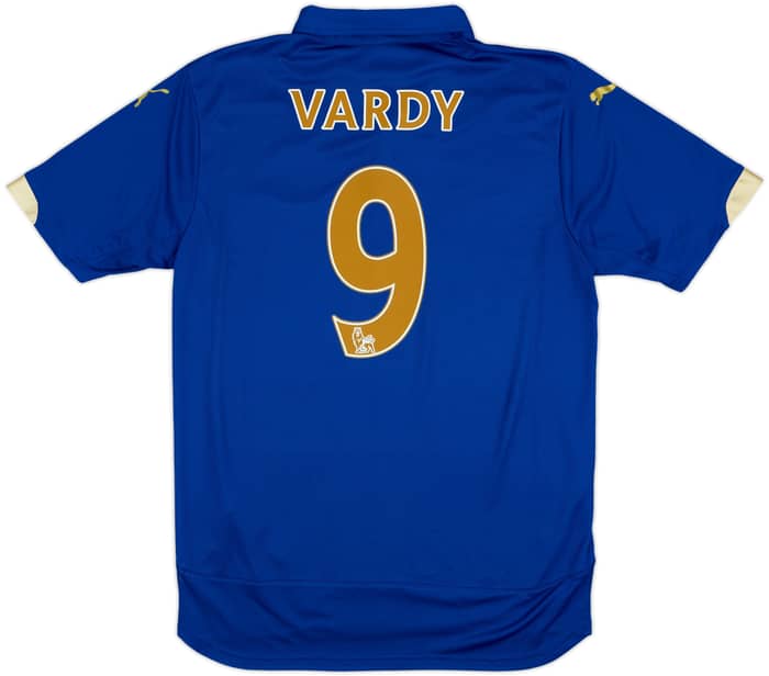 2014-15 Leicester Home Shirt Vardy #9 - 7/10 - (M)