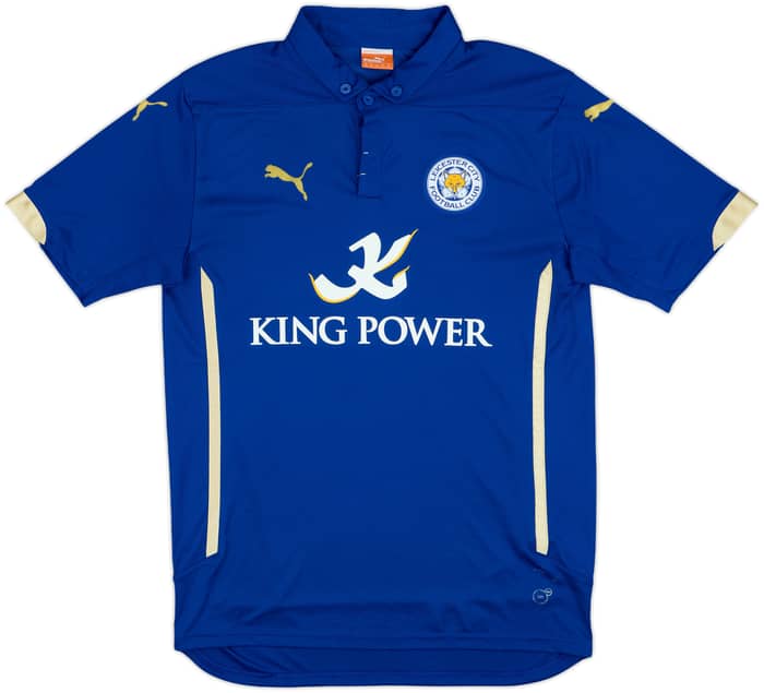 2014-15 Leicester Home Shirt Vardy #9 - 7/10 - (M)