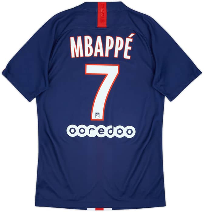 2019-20 Paris Saint-Germain Home Shirt Mbappe #7 - 10/10 - (S)