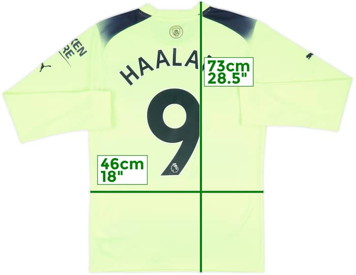 2022-23 Manchester City Third Shirt Haaland #9 - 8/10 - (S)