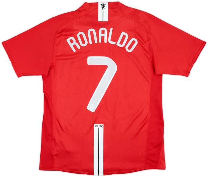2007-09 Manchester United Home Shirt Ronaldo #7 - 8/10 - (M)