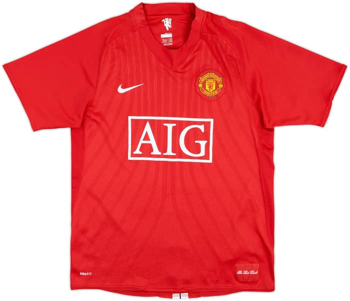 2007-09 Manchester United Home Shirt Ronaldo #7 - 8/10 - (M)