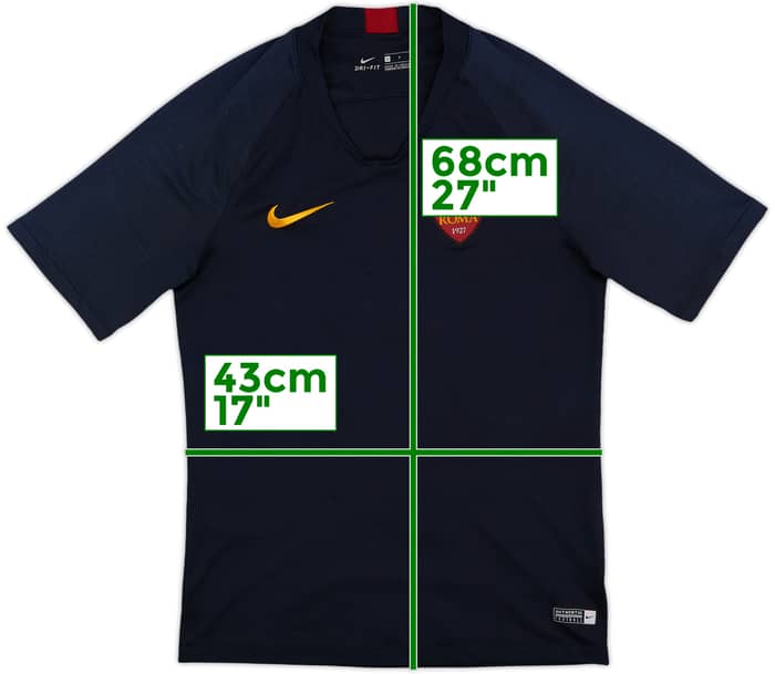 2019-20 Roma Nike Training Shirt - 9/10 - (S)