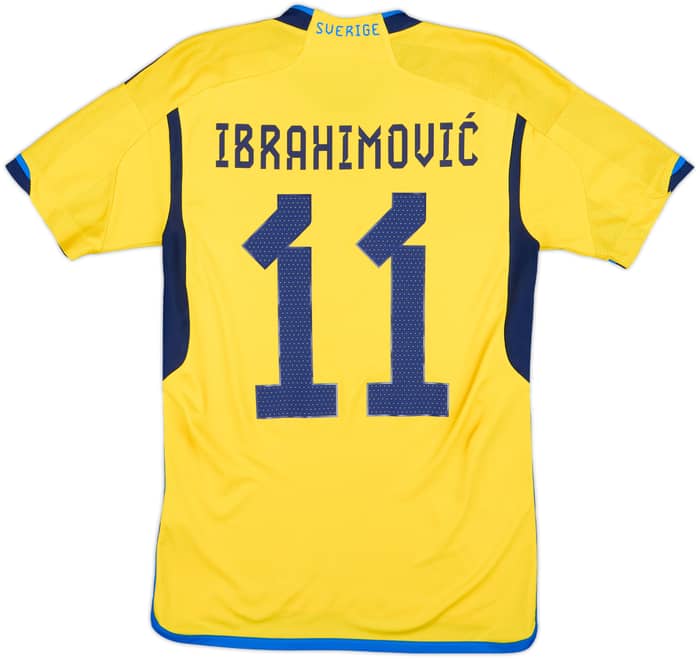 2022-23 Sweden Home Shirt Ibrahimovic #11 - 9/10 - (XS)