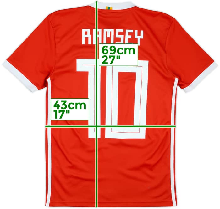 2018-19 Wales Home Shirt Ramsey #10 - 6/10 - (XS)