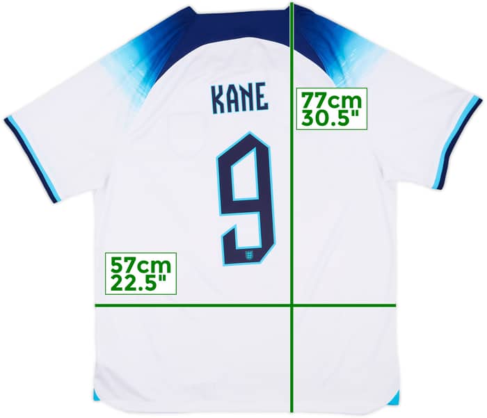 2022-23 England Home Shirt Kane #9 - 9/10 - (XL)