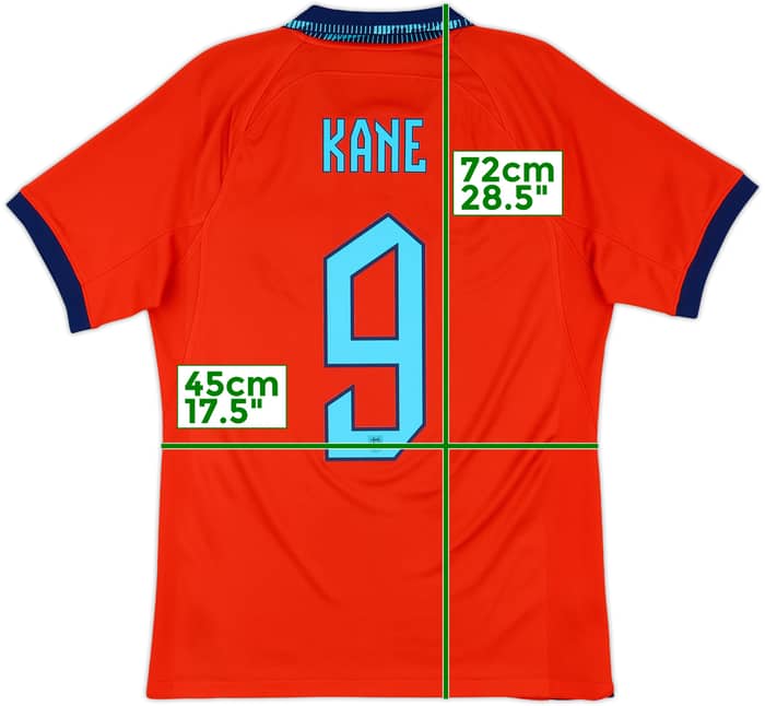 2022-23 England Away Shirt Kane #9 - 10/10 - (S)
