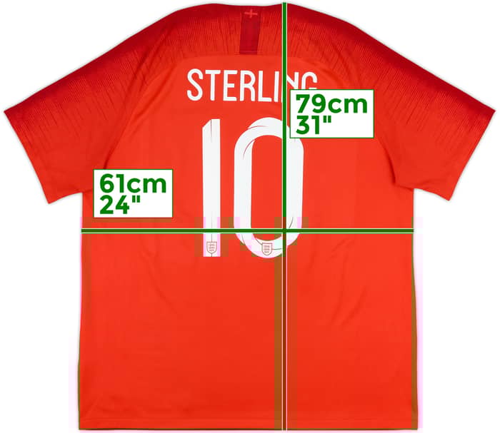 2018-19 England Away Shirt Sterling #10 - 9/10 - (XL)