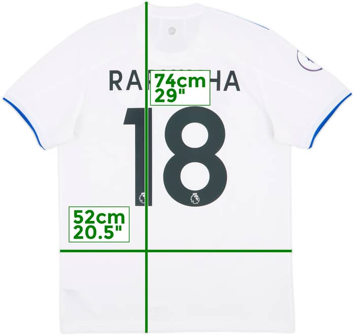 2020-21 Leeds United Home Shirt Raphinha #18 - 10/10 - (M)