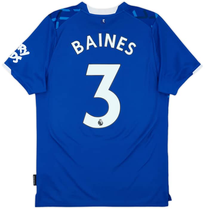 2019-20 Everton Home Shirt Baines #3 - 9/10 - (M)
