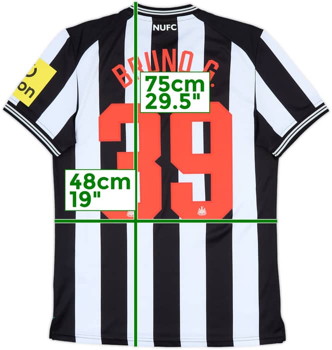 2023-24 Newcastle Home Shirt Bruno G. #39 - 8/10 - (S)