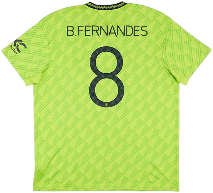 2022-23 Manchester United Third Shirt B.Fernandes #8 - 8/10 - (XXL)