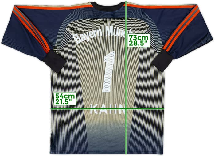 2003-04 Bayern Munich GK Shirt Kahn #1 - 7/10 - (S)