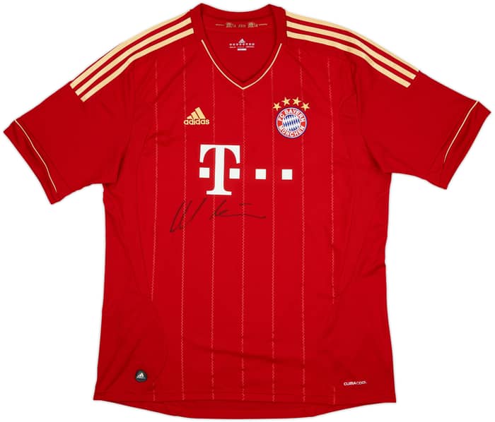 2011-13 Bayern Munich Signed Home Shirt - 9/10 - (XL)