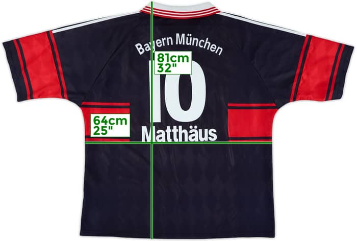 1997-99 Bayern Munich Home Shirt Matthaus #10 - 5/10 - (XXL)