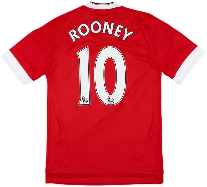 2015-16 Manchester United Home Shirt Rooney #10 - 9/10 - (XS)