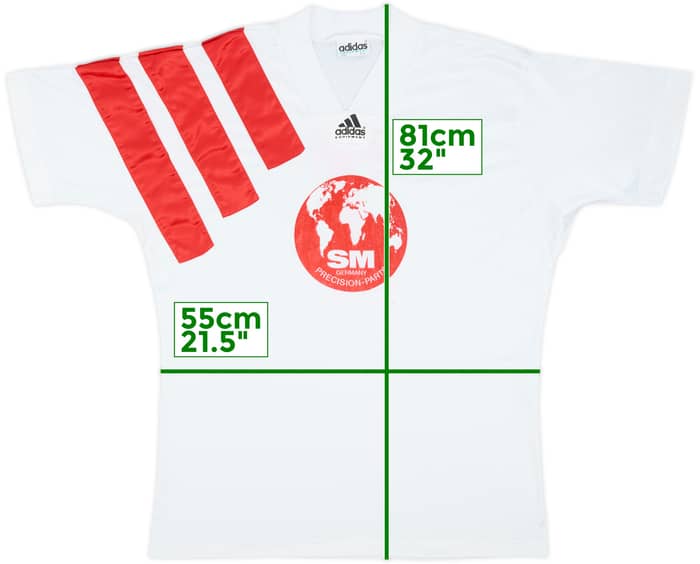 1993-94 adidas Template Shirt #7 - 5/10 - (XL)