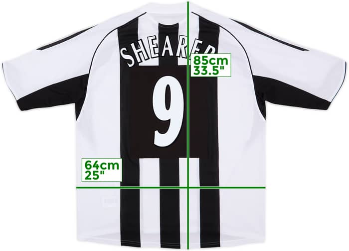 2005-07 Newcastle Home Shirt Shearer #9 - 10/10 - (XXL)