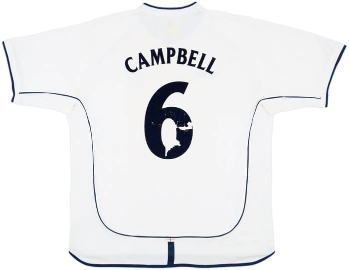 2001-03 England Home Shirt Campbell #6 - 5/10 - (XXL)