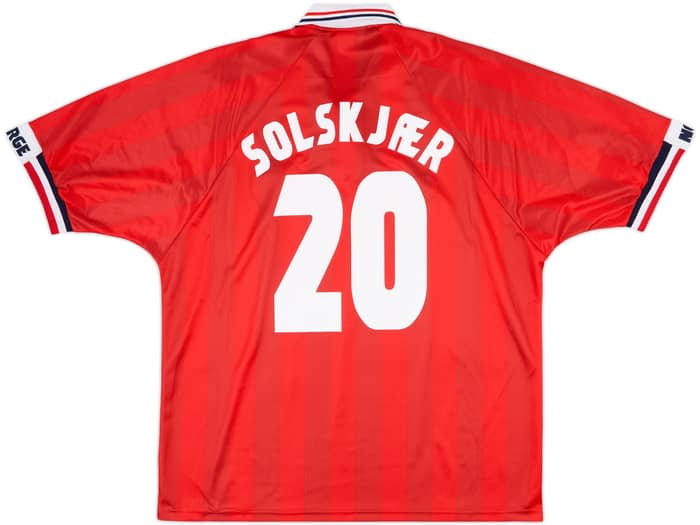1998-00 Norway Home Shirt Solskjaer #20 - 9/10 - (XXL)