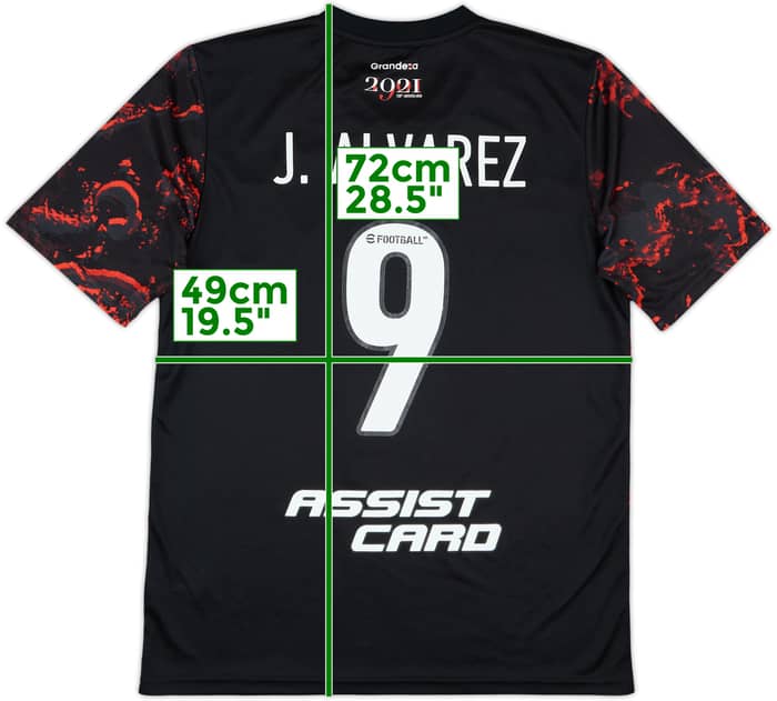 2021 River Plate Away Shirt J.Alvarez #9 - 8/10 - (XL.Boys)