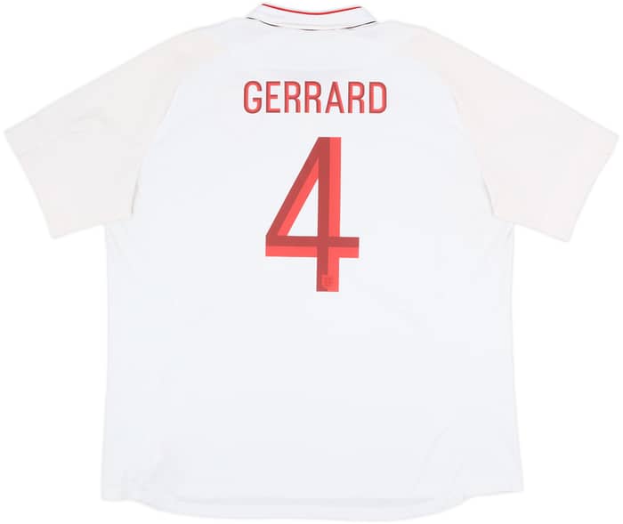 2012-13 England Home Shirt Gerrard #4 - 6/10 - (3XL)
